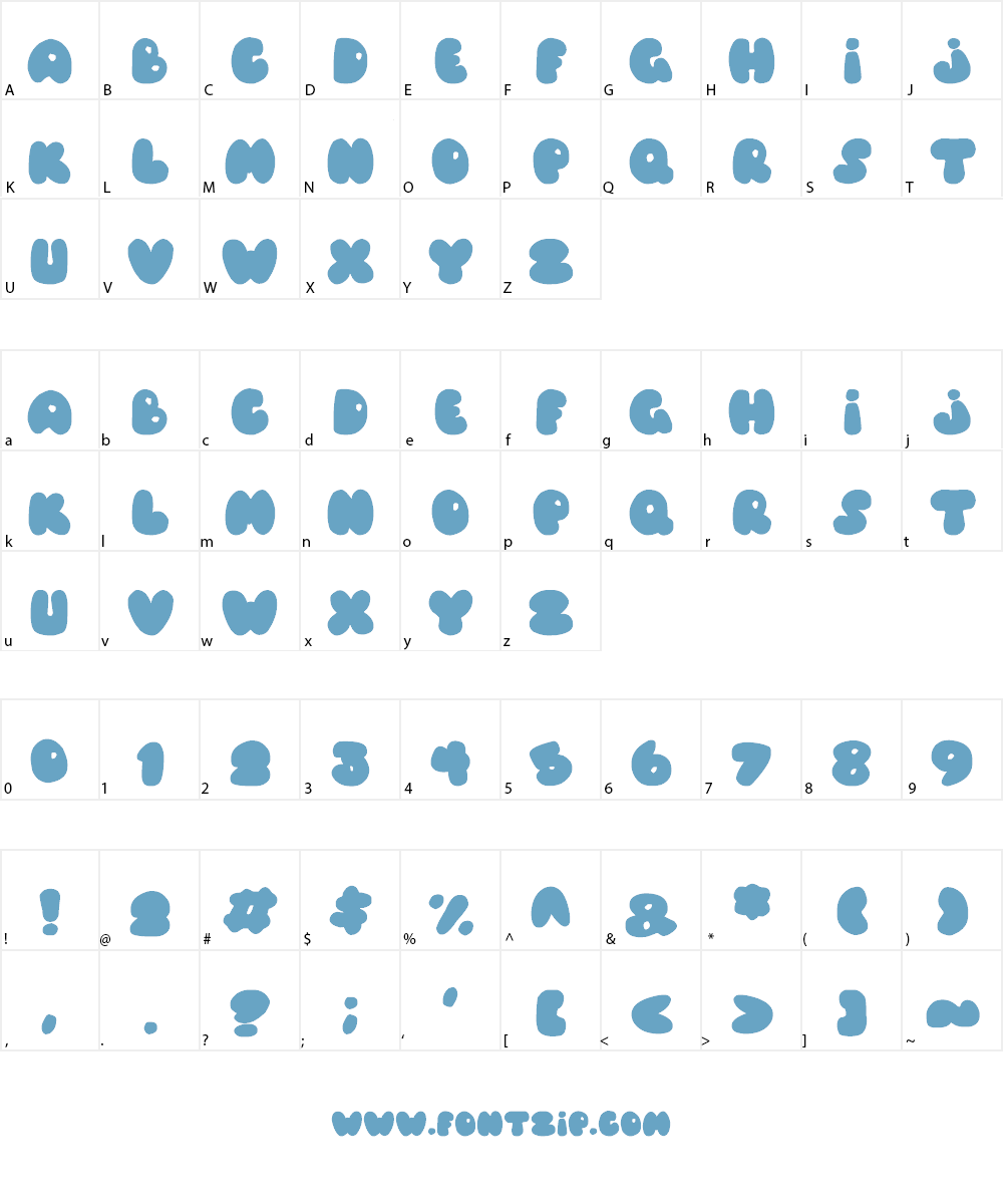 Balloons! Font Character